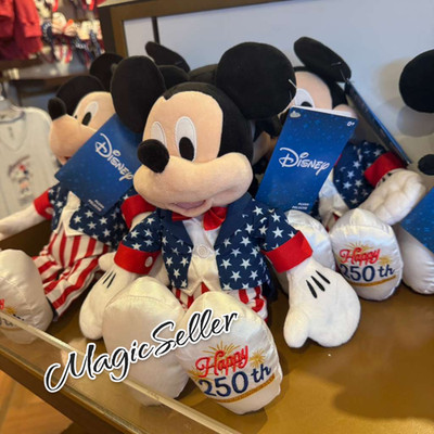 2026 Disney Parks Mickey Mouse Americana Plush   11'' New