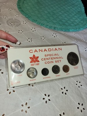 カナダ記念セット1867-1967 Canada 1867-1967 Special Centennial Commemorative Coin Set Wolf