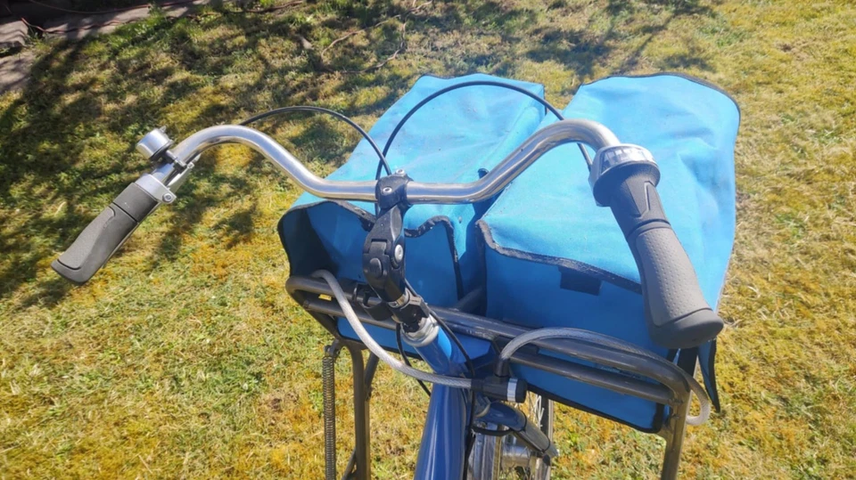 Cargo-Bike Lastenrad Transport-Fahrrad Speedbike, 50 cm, blau, Post, Zusteller - Bild 2 von 4