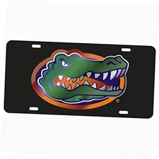  Florida Gators Black Gator Logo Laser Cut License Plate - Gator Logo 