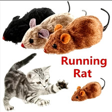 1Pc Funny Lifelike Plush Mouse Running Rat Toy for Cats Dogs Tail Mouse Pets Kid