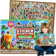 Stickers Giant Activity Pad for Kids - 1000 Sticker Book 11"x14"