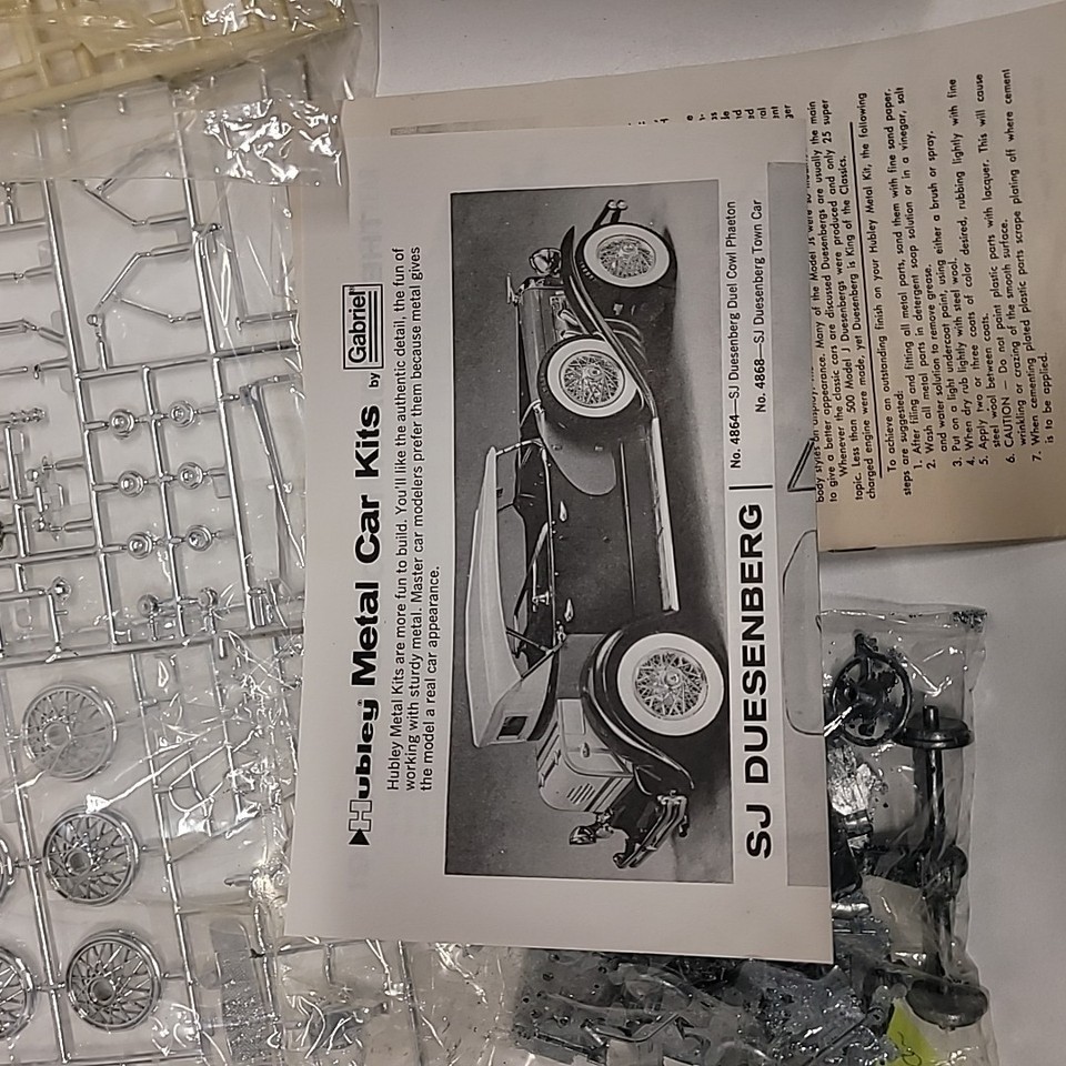 Kit Voiture Métal Vintage GABRIEL - SJ DUESENBERG Cabriolet 1/18 - France