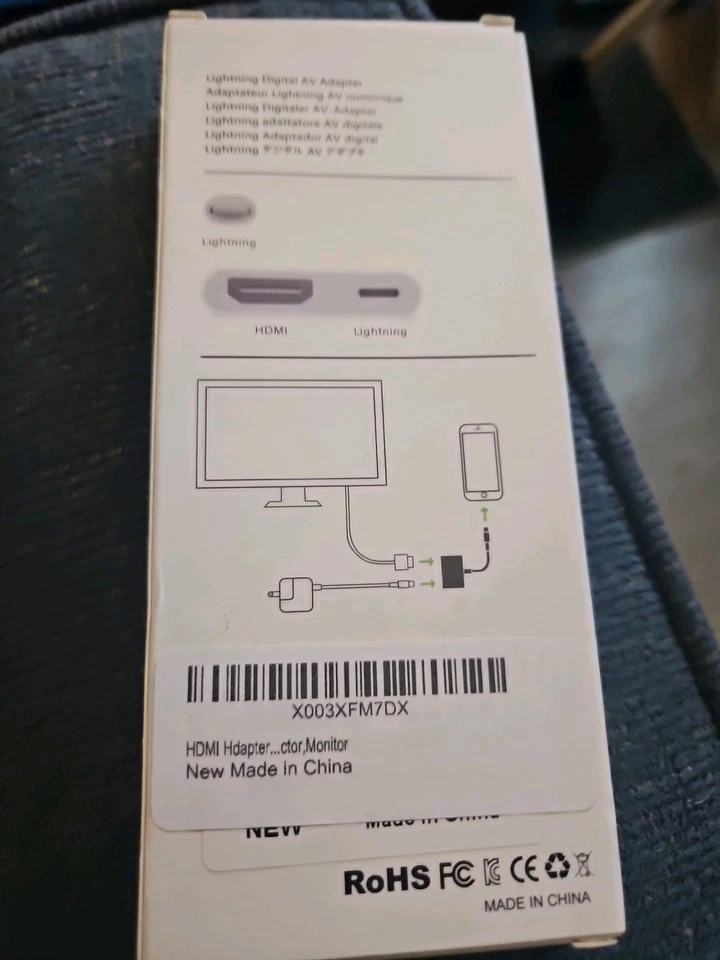 Lightning to HDMI Adapter for iPhone, Digital AV Dongle - Image 2 of 2