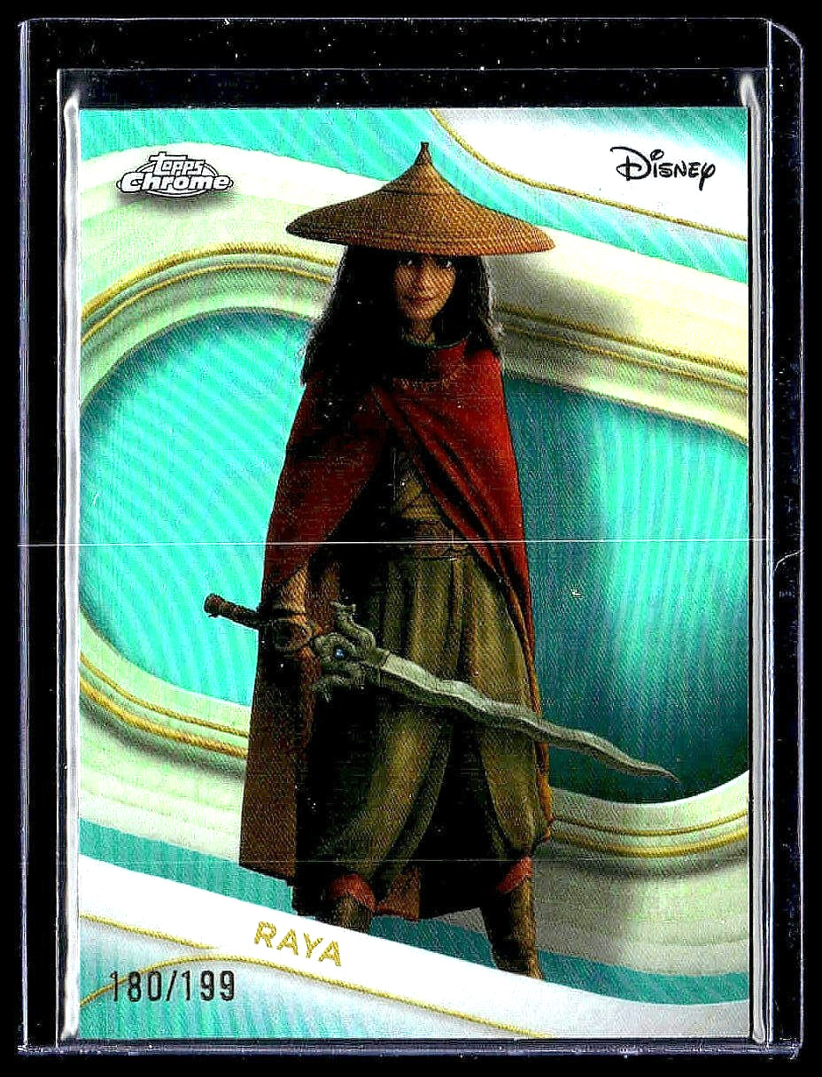 2025 Topps Chrome Disney Raya #192 Aqua Refractor /199