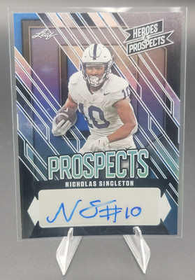 2024 Leaf Heroes & Prospects Nicholas Singleton Blue Prospect Auto /15 RC #AP-NS