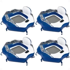 Intex River Run Connect Lounge 4 Pack Water Floats For Pool And Lake Fun