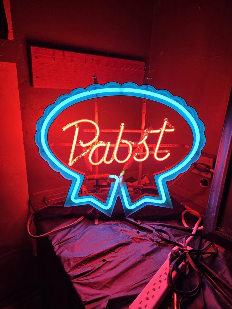 Pabst Blue Ribbon Neon Light In Collectible Pabst Signs & Tins for