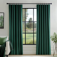 Emerald Velvet Thermal Insulated Curtains