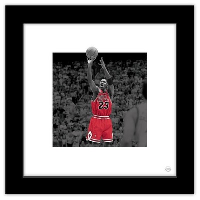 Gallery Pops Michael Jordan - Last Shot Color Pop Wall Art, Black Framed Vers...