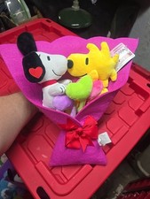 Peanuts Snoopy Woodstock 13" Plush Bouquet 2025 Ruz NWT