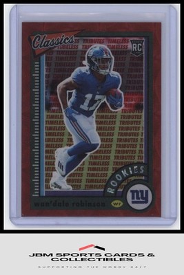 2022 Classics #181 Wan'Dale Robinson H2 Premium Timeless Tributes Red RC #/35