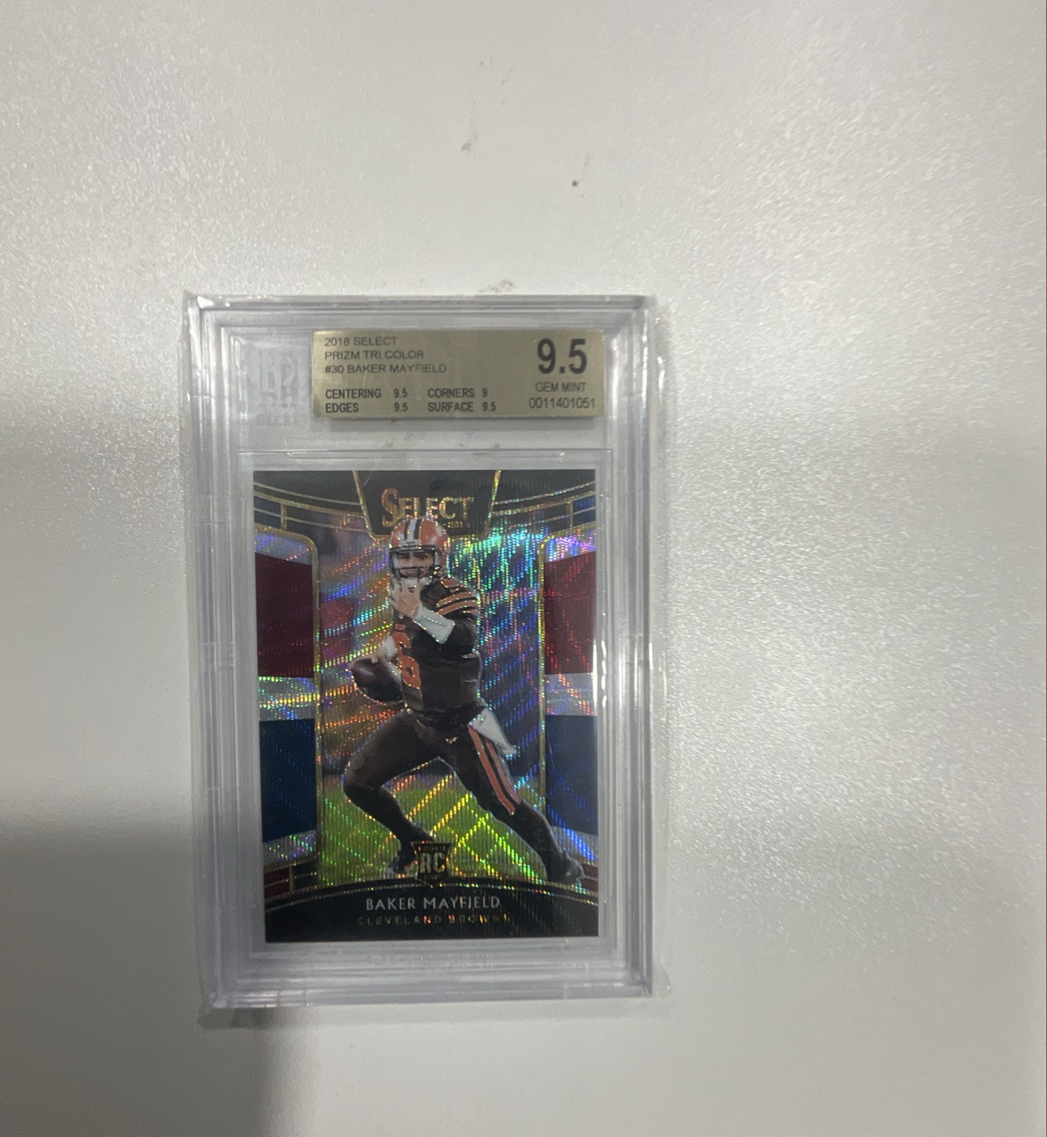 Baker Mayfield Panini Select #30 Tri-Color