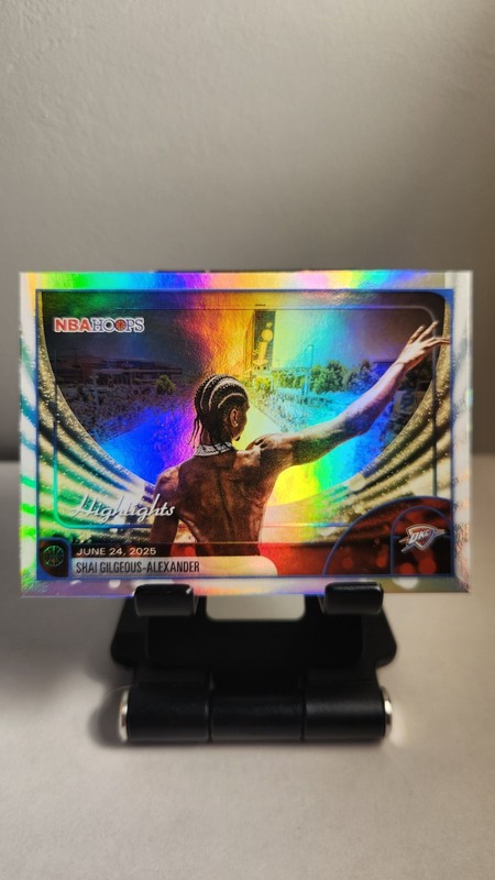 2026 Topps NBA Hoops SGA - MVP - Highlights Rainbow Foil #268