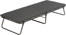 Comfortsmart Big  Tall Cot with Mattress Pad, Folding Steel Camp Bed with Plush