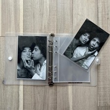 4x6 Photo Booth Photo Album - 6 Ring Glitter Notebook Sparkle Binder With 10 ...
