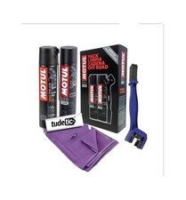 kit limpiador y lubricante para cadena moto off road c1 c3 400 ml + cepill