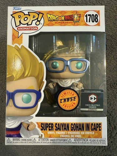 Funko pop Dragon Ball Z, Super Saiyan Gohan In  Cape  Chase Chalice    Exclusive