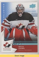 2020-21 Upper Deck Team Canada Juniors Men's U-20 Blue Nicolas Daws #23 READ f5g
