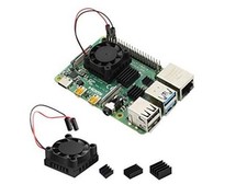 Raspberry Pi 4 Heatsink Fan Kit, Cooler 25mm Fan Heatsink for Cooling