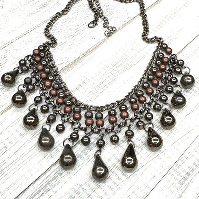 Papparazzi Necklace Dont Forget The Boss Beaded Fringe Adjustable Length