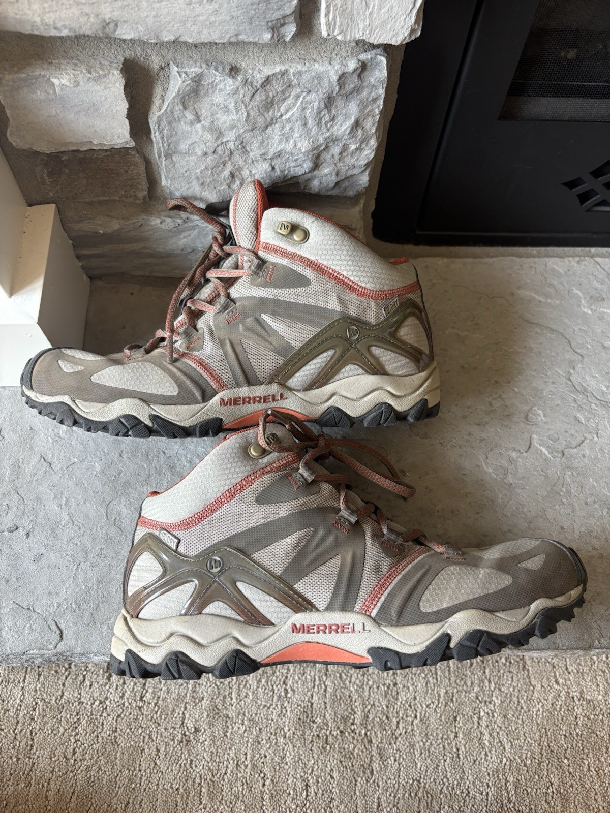 Merrell Boot Donna 9.5 Arco Erbo Sport Medio Impermeabile Brindle Scarpa da Escursionismo Campeggio