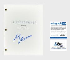 M. NIGHT SHYAMALAN AUTOGRAPH SIGNED UNBREAKABLE FULL SCRIPT SCREENPLAY ACOA