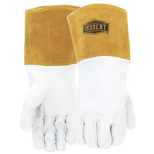 6141 Durable Lightweight Leather TIG Welding Welders Protective Work Gloves MED.