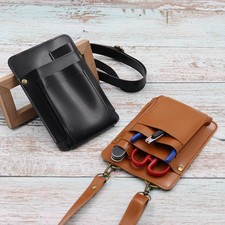 Professional Barber Tool Bag Holster Hairdressing PU Leather Scissors Pouch Case