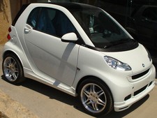 GONNE LATERALI PER SMART FORTWO 451 (2007-2014) ABS NERO LUCIDO