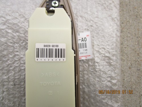 01 - 02 TOYOTA LAND CRUISER FRONT DRIVER SIDE MASTER POWER WINDOW SWITCH TAN NEW - 第 5/6 張圖片