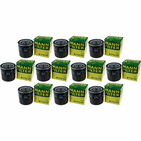 10X Mann-Filter ÖLfilter W 712/41 Oil Filter-image