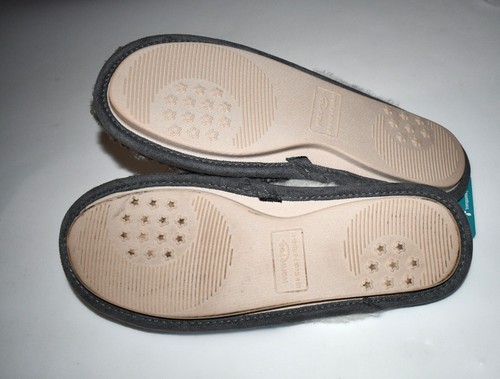 Zapatillas HomeTop Fuzzy de espuma viscoelástica, grises, talla 9-10, zapatos de interior para casa, nuevas con etiquetas - Imagen 6 de 6