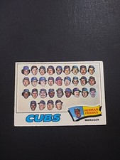 1977 Topps #518 Chicago Cubs Herman Franks Chicago Cubs Team⚾⚾💥 VG