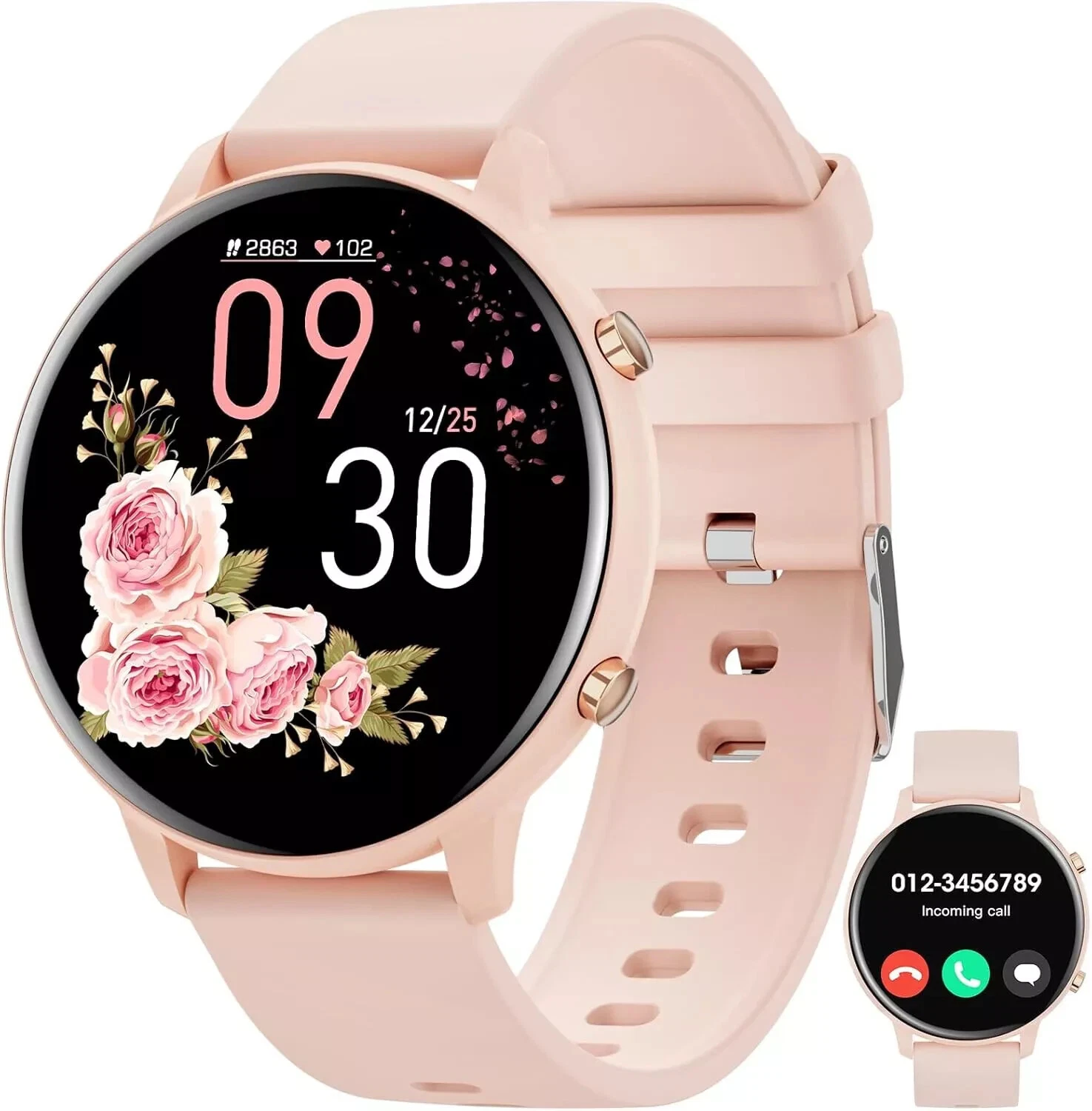 Smart Watch Women Men with Phone Function Wristwatch for iPhone Samsung Huawei
