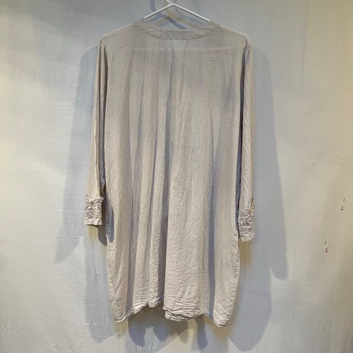 Sana Safinaz women s Tunic/ Dress. sz XL. 100% cotton Lace front,  cuffs - Picture 2 of 8