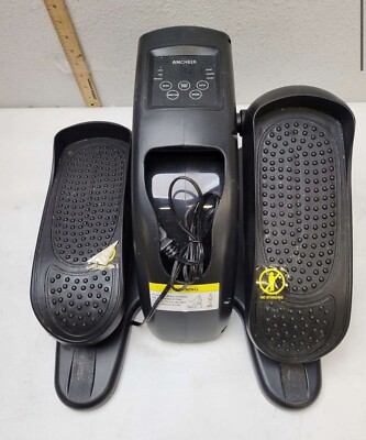 ANCHEER Under Desk Elliptical Machine, LCD Display Monitor, No Remote