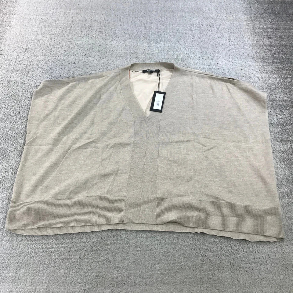 Derek Lam 10 Crosby Womens Small Beige Pink Silk Pullover Oversized Cashmere - Изображение 2 из 4