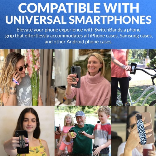 Universal Phone Grip Straps for Secure Handling | Reversible - Picture 23 of 81