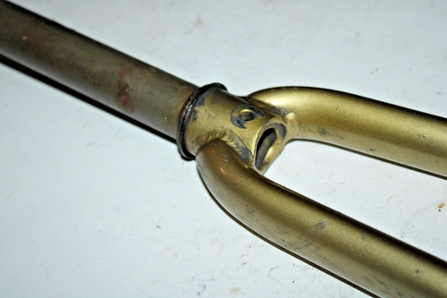 Touring Road Bike Fork 700c 11/8" Threadless 240mm 1170g Gold Hybrid USA Ship - Picture 5 of 18