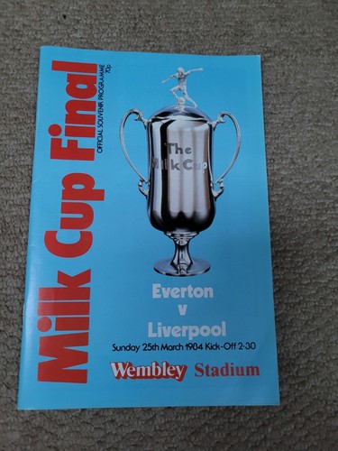Ligapokalfinale 1984, Everton v. Liverpool United Programm.