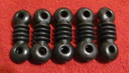Dogbone czarne plastikowe izolatory antenowe, 5 szt. - Zdjęcie 2 z 2