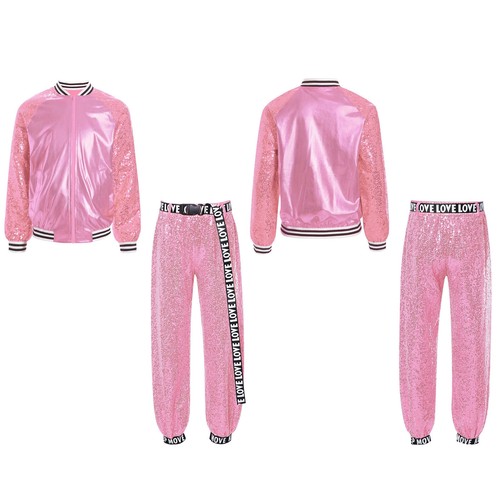 Girls Teamwear Cheerleading Costumes Modern Outfits Training Streetwear Stage - Picture 33 of 93