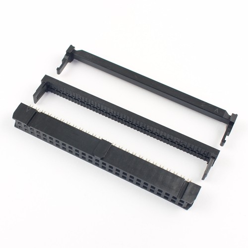 100 piezas negro 2,54 mm paso 2x25 pines 50 pines IDC FC hembra conector de cable de cabecera - Imagen 3 de 4