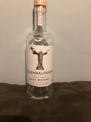 Glendalough Double Barrel Irish Whiskey  Empty 750ml Bottle