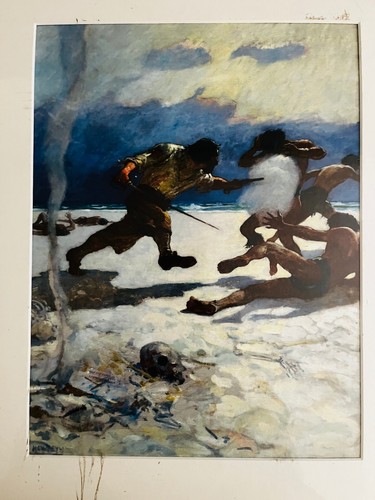 N.C. WYETH Robinson Crusoe - 8 Individual Art Prints - Picture 7 of 8