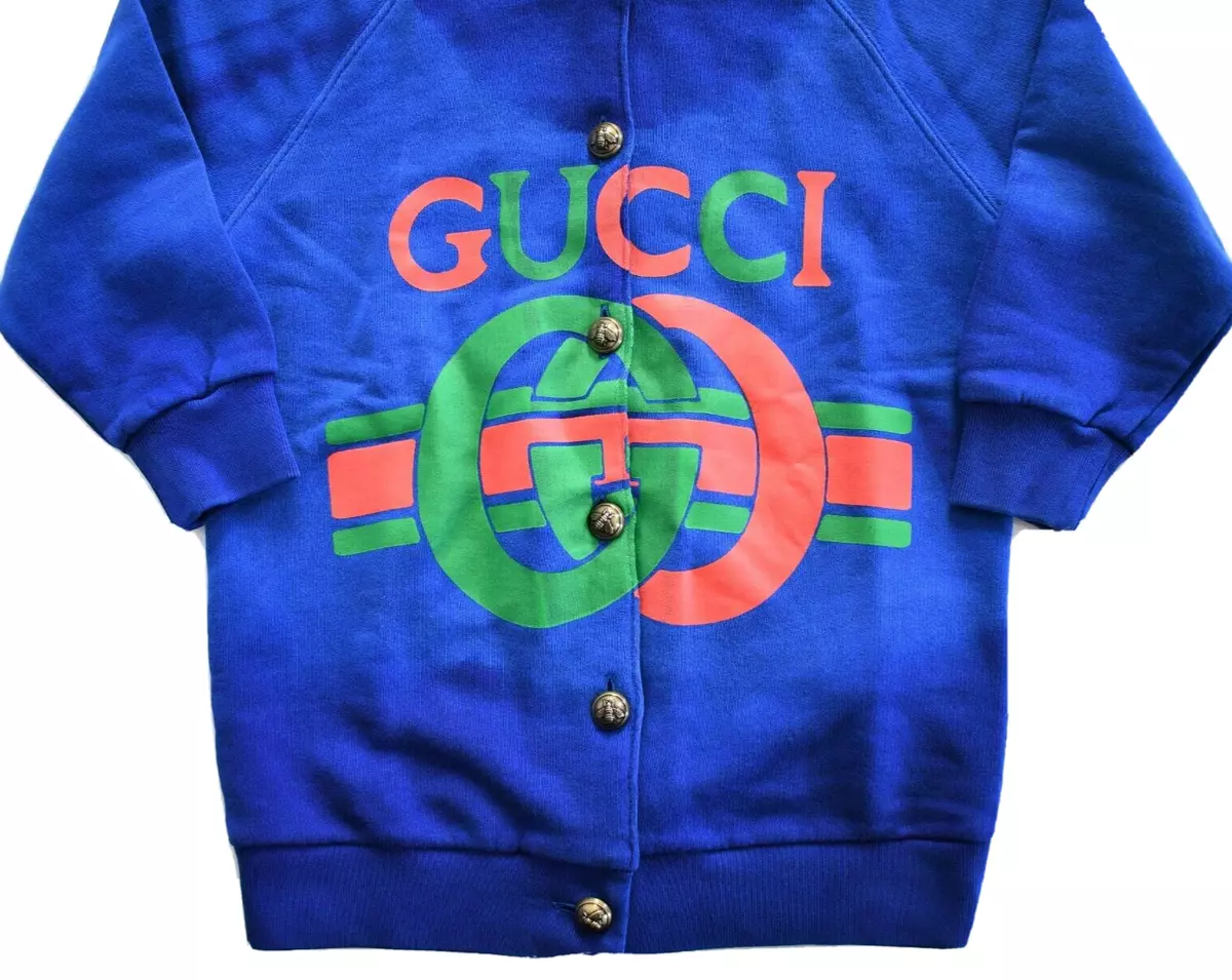 🆕️ Authentic GUCCI KIDS INTERLOCKING GG LOGO Print COTTON