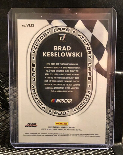 🔥 Brad Keselowski 2022 Donruss * Victory Laps * Holographic # 81/199 🔥 - Picture 2 of 2