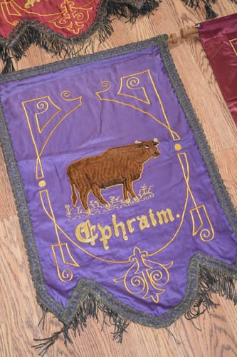 Vintage Antique Masonic Royal Arch Chapter RAM Chain Stitched Banners Freemason - Picture 4 of 5