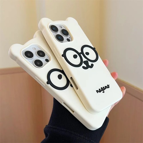3D Cartoon Glasses Soft Silicone Phone Case For iPhone 16 15 Pro Max 14 13 Cover - Picture 6 of 16
